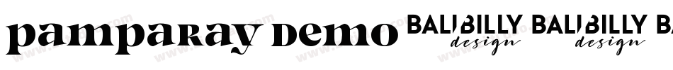 PAMPARAY Demo字体转换